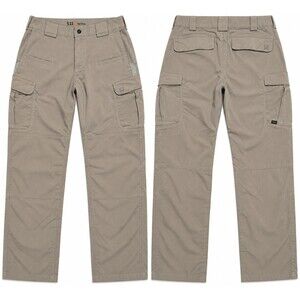 5.11 Tactical Men's 32x32 Khaki Ripstop Cargo Utility Pants 74369 Work Outdoor